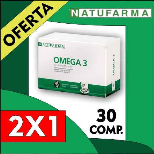 Ofertas y Promociones NATUFARMA Omega 3 -  x 30 cápsulas PROMO 2 X 1